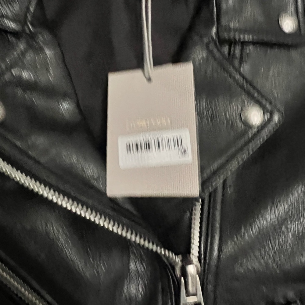 TOM FORD Glossy Plongé Leather Biker Jacket - Picture 3 of 9